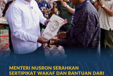 Menteri Nusron Serahkan Sertipikat Wakaf dan Bantuan dari MUI untuk Masjid Salman Alfarisi Aceh Tamiang