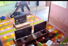 Siang Bolong, Pencuri Gasak Ponsel di Toko Galon di Kerinci, Aksi Terekam CCTV