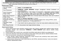 Pengumuman Kedua Lelang Eksekusi Hak Tanggungan BRI Debitur Atas Nama Parianto A / Siska Ermadan Syafriani 
