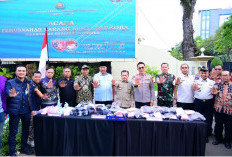 Polda Jambi Musnahkan 20 Kg Sabu, 20 Ribu Butir Ekstasi dan Ribuan Cartridge Etomidate
