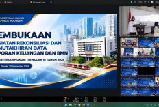Rekonsiliasi Laporan Keuangan dan BMN Triwulan III 2026, Kanwil Kemenkum Jambi Pastikan Data Keuangan Akurat