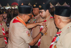 Wawako Diza Terima Lencana Darma Bakti Pramuka, Pemkot Jambi Komitmen Perkuat Gerakan Pramuka