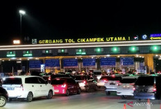 H-3 Lebaran 2026, Volume Kendaraan Pemudik Memuncak di GT Cikampek Utama