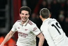 Arsenal Sikat Bournemouth 3-2, Declan Rice Cetak Brace