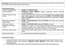 Pengumuman Kedua Lelang Eksekusi Hak Tanggungan BRI Debitur Atas Nama Indra Gunawan
