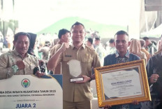 Wabup Gerry Hadiri Penerimaan Penghargaan Desa Wisata