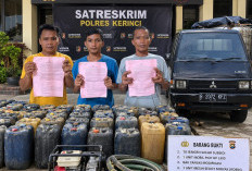 Polres Kerinci Bongkar Dugaan Penyelewengan Solar Subsidi, Tiga Orang Ditangkap dan 70 Jerigen Disita