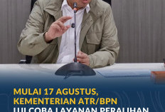 Mulai 17 Agustus, Kementerian ATR/BPN Uji Coba Layanan Peralihan Hak 10 Hari di 15 Kantah