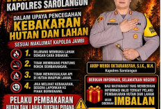 Polres Sarolangun Gelar Sayembara, Laporkan Pembakar Hutan dan Lahan  Bakal Dapat Imbalan