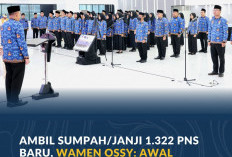 Ambil Sumpah/Janji 1.322 PNS Baru, Wamen Ossy: Awal Mulainya Tanggung Jawab ASN
