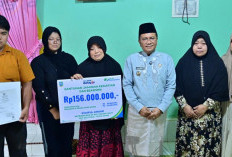 Santunan Rp156 Juta Diserahkan bagi Ahli Waris Ketua RT Talang Jauh