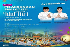 Penuh Semangat Kebersamaan Pemkot Jambi Gelar Shalat Idul Fitri 1447 H Dilapangan Kantor Wali Kota
