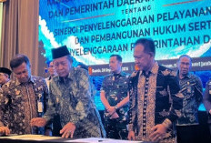 Wabup H A Khafid Teken MoU Pelayanan Hukum dengan Kanwil Kemenkum Jambi