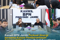 Kanwil BPN Jambi Perkuat Sinergi bersama Komisi Pemberantasan Korupsi (KPK) melalui Rapat Koordinasi