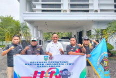 Lepas Delegasi PWI Sarolangun ke HPN Banten,Bupati Hurmin Pesan Jaga Nama Baik Daerah