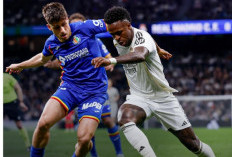 Digebuk Getafe 1-0, Real Madrid  Makin Tertinggal dari Barcelona di Papan Klasemen