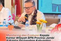 Monitoring dan Evaluasi Kepala Kantor Wilayah BPN Provinsi Jambi di Kantor Pertanahan Kabupaten Muaro Jambi