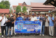 Merangin Barometer Sepakbola Jambi, Wabup A. Khafidh Lepas Kontingen Gubernur Cup 2026