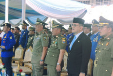 Wagub Sani Hadiri Upacara HUT Satpol PP, HUT Damkar dan HUT Satlinmas di Palembang