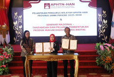 Pelantikan APHTN-HAN Jambi, UNJA Ikut Memperkuat Pendidikan Hukum dan Digitalisasi