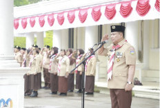 Wabup Katamso Tegaskan Pentingnya Karakter dan Pengabdian Generasi Muda saat Pimpin Hari Pramuka ke-65