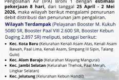 Harus Tampung Air! Mulai 25 April Aliran PDAM Tirta Mayang Tak Normal, Ini Wilayah yang Terdampak