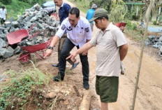 Bupati Merangin Sukses Rampungkan Pembangunan Turap Bronjong di Desa Meranti Guna Tangkal Longsor