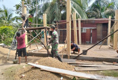 Program TMMD ke 127 Kodim 0415/Jambi, 2 RTLH di Desa Petajen Memasuki Pembuatan Pondasi 