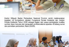 Kantor Wilayah BPN Provinsi Jambi melaksanakan kegiatan Uji Kompetensi Jabatan Fungsional Penata Kadastral