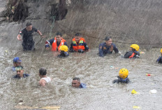 Breaking News! Bocah 10 Tahun Hanyut di Sungai Buntung, Tim SAR Gabungan Lakukan Pencarian
