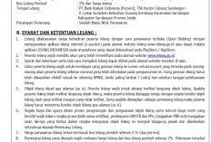 Pengumuman Kedua Lelang Eksekusi Hak Tanggungan BRi Debitur Atas Nama Eko Sriwahyuni