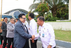 Kakanwil Kemenkum Jambi Sambut Kedatangan Wamenko Hukum, HAM, dan Imipas Otto Hasibuan di Jambi