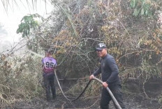 RPK PT Kaswari Unggul Bantu Padamkan Kebakaran Lahan Warga di Dendang