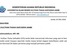 Dinonaktifkan, Ini Langkah Cepat Rektor UIN STS Jambi Terkait Kasus Oknum Dosen DK