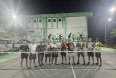 Tubuh Sehat, Silaturahmi Kuat: Kebun Batanghari dan Kejari Gelar Ekshibisi Tenis