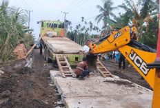Segmen Beton Portabel Atasi Macet Jalur Siau–Lambur