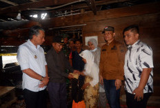 Wabup Junaidi Tinjau Lokasi Kebakaran di Desa Bakung