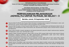 Pemkot Jambi Perpanjang PJJ untuk Jenjang TK/PAUD dan SD Kelas 1 Sampai 3 Per Tanggal 18 September