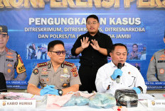 Polda Jambi Ungkap 591 Kasus Narkoba Selama Semester I 2026, 931 Tersangka 