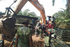 Kodim 0415/Jambi Bersama Satuan Jajaran Bangun Jembatan Bailey, Pulihkan Akses Penghubung Dua Kecamatan